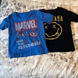 Marvel and Nirvana Graphic T-Shirts